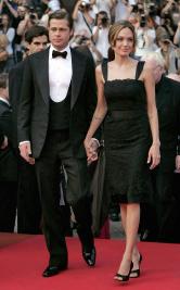 Angelina Jolie et Brad Pitt le 21 mai 2007 à Cannes pour la présentation d'Un Coeur invaincu