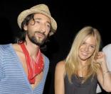 Adrien Brody, Sienna Miller, Claus-Dietrich Lahrs et Eyan Allen lors du défilé Boss Orange de la maison Hugo Boss à Berlin le 2 juillet 2009