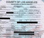 Certificat de décès de Michael Jackson