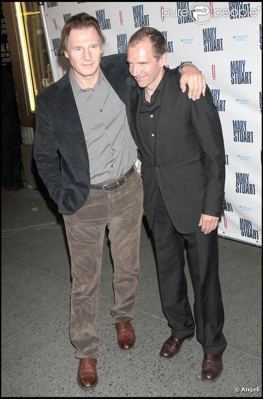 Liam Neeson et son ami Ralph Fiennes