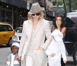 Madonna et ses fils David et Rocco 