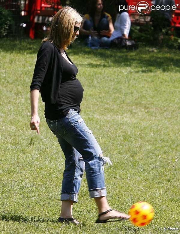 Heidi Klum et ses enfants à New York, dans un parc
