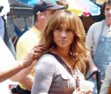 Jennifer Lopez sur le tournage de The Back-Up Plan le 17 juillet 2009