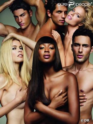 Claudia Schiffer, Naomi Campbell et Eva Herzigova pour la campagne de la pub de la fragrance Anthology de Dolce