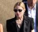 Madonna arrivant à Marseille le 19 juillet 2009 avec sa famille pour rendre visite aux proches de victimes et aux blessés de l'accident du Stade Vélodrome où devait se dérouler son concert