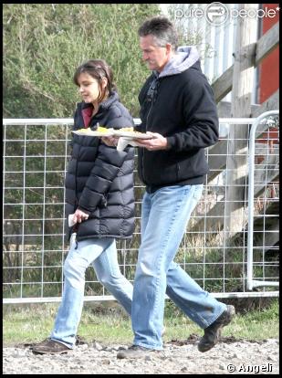 Katie Holmes sur le tournage de Don't be afraid of the dark, en Australie.