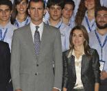 Letizia d'Espagne et son mari le Prince Felipe au Zarzuela Palace (Espagne, 25 juillet 2009)