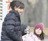 Katie Holmes et Bailee Madison sur le tournage de Don't Be Afraid Of The Dark le 26/07/09