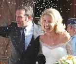 Mariage de Jean Dujardin et Alexandra Lamy. 25/07/09