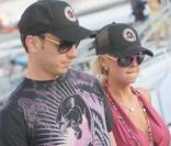 Tara Reid à Saint-Tropez le 27/07/09 avec son amoureux Michael Axtmann 