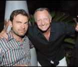 Clovis Cornillac et Jean-Michel Aulas à la soirée Byblos (Saint-Tropez, 28 juillet 2009)