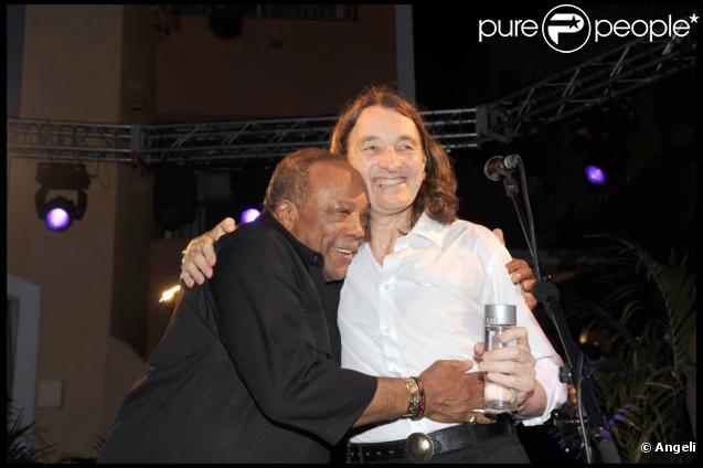 Quincy Jones et Roger Hodgson à la soirée Byblos (Saint-Tropez, 28 juillet 2009)