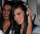 Ali Lohan et son petit frère Cody Lohan jouent les Djs lors d'un évènement organisé par BackBerry le 30 juillet 2009