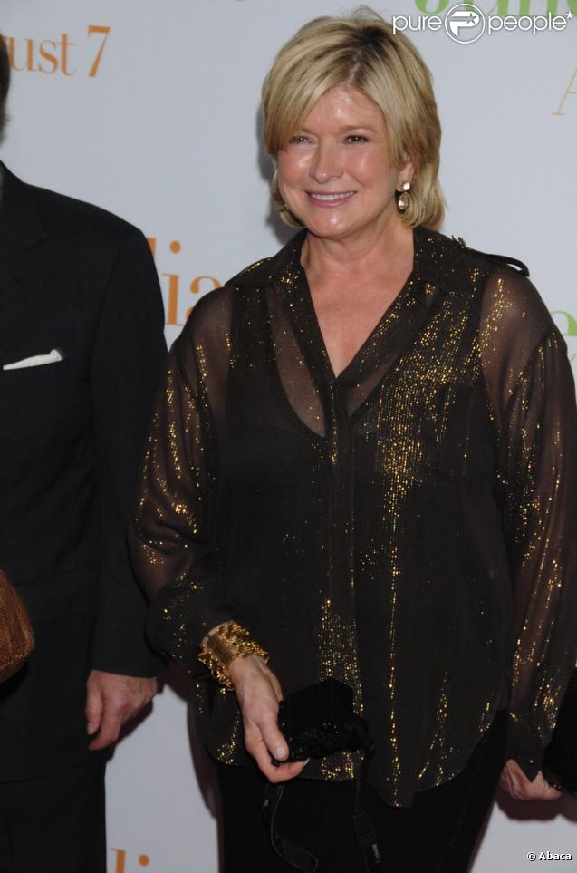 Martha Stewart à la première de Julie et Julia au Ziegfeld Theatre à New-York, le 30 juillet 2009