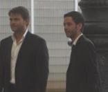 Virginie Efira et Clovis Cornillac sur le tournage de L'amour, c'est mieux à deux
