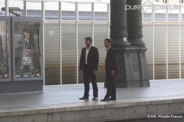 Virginie Efira et Clovis Cornillac sur le tournage de 
