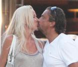 Henri Leconte et son épouse Florentine à Saint-Tropez le 1er août 2009