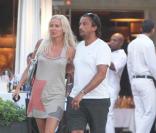 Henri Leconte et son épouse Florentine à Saint-Tropez le 1er août 2009