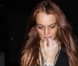 Lindsay Lohan en roux-châtain