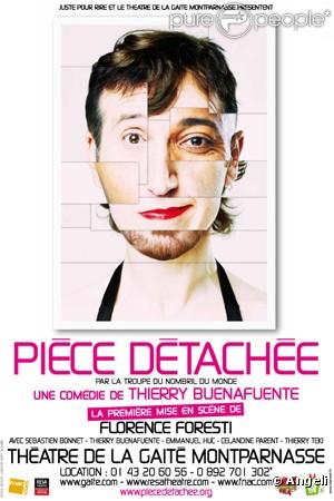 L'affiche du spectacle Pièce détachée mis en scène par Florence Foresti 