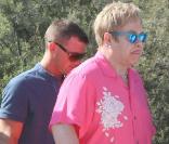 Elton John au Club 55 à Saint-Tropez, le 6 août 2009