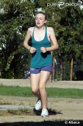 Dakota Fanning en plein sport avec son papa