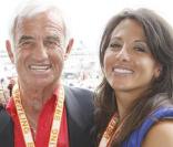 Jean-Pal Belmondo et Barbara Gandolfi... inséparables depuis un an, malgré les problèmes de la belle brune avec la justice belge...