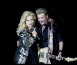 Johnny et Sylvie en duo au Stade de France le 31 Mai 2009