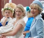 Mariage du Capitaine Nicholas van Cutsem et de Alice Hadden-Paton, le 14 août : la mère, la soeur et la nièce de la mariée 