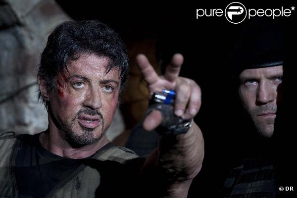Sylvester Stallone et Jason Statham dans The Expendables de Sylvester Stallone