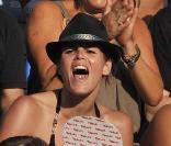 Laure Manaudou supporte son chéri Frédérick Bousquet aux Championnats du monde de natation à Rome, le 30 juillet 2009 