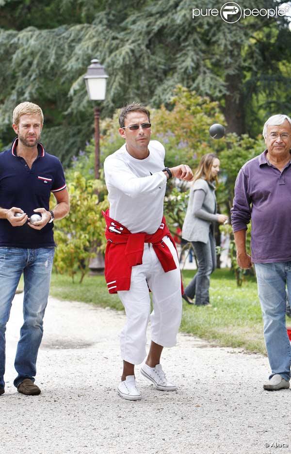 Alexandre Delpérier, Julien Courbet et Jean-Claude Dassier au Grand Prix de la Pétanque arcachonaise le 2 août 2009