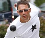 Julien Courbet au Grand Prix de la Pétanque arcachonaise le 2 août 2009