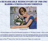 Alors que Barbra Streisand sort son nouvel album, un ancien amant ressort... des vieux dossiers !