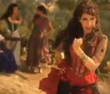 Geraldine Larrosa dans le clip de Bamboleo, premier extrait de  Zorro le musical 