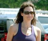 Minnie Driver et son fils dans un parc de Malibu (25 août 2009)