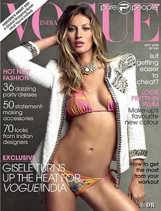 Gisele Bundchen en Une du Vogue India