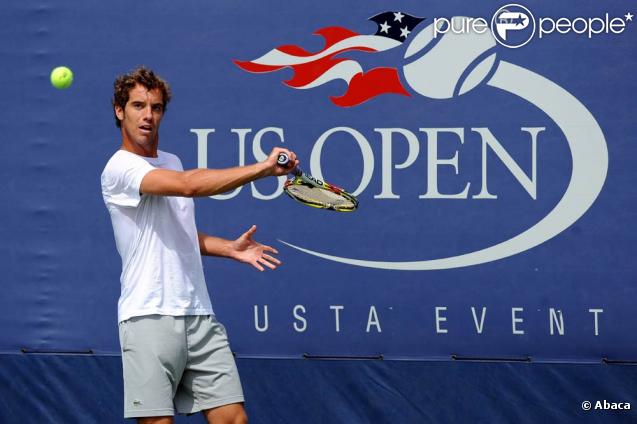 Richard Gasquet, fraîchement battu par Rafael Nadal, lors de l'US Open, à New York, le 2 septembre 2009 !