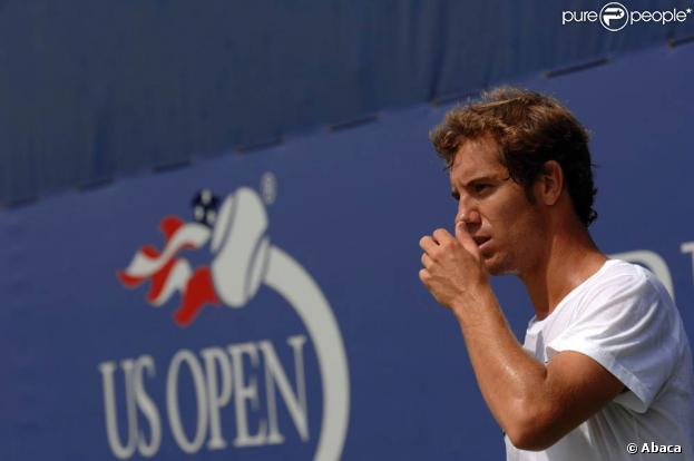 Richard Gasquet, fraîchement battu par Rafael Nadal, lors de l'US Open, à New York, le 2 septembre 2009 !