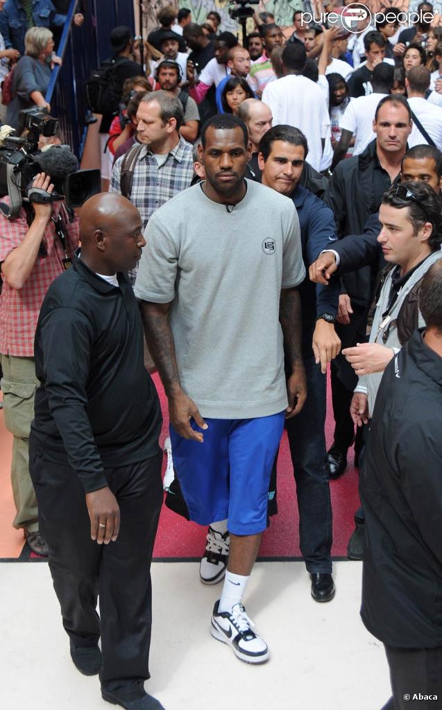LeBron James, à Paris, le 2 septembre 2009 !
