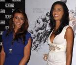 Rachel Legrain-Trapani et Chloé Mortaud au cinéma Publicis, sur les Champs-Elysées, à l'occasion de l'avant-première de  More than a Game , le documentaire consacré à LeBron James, à Paris, le 2 septembre 2009 !