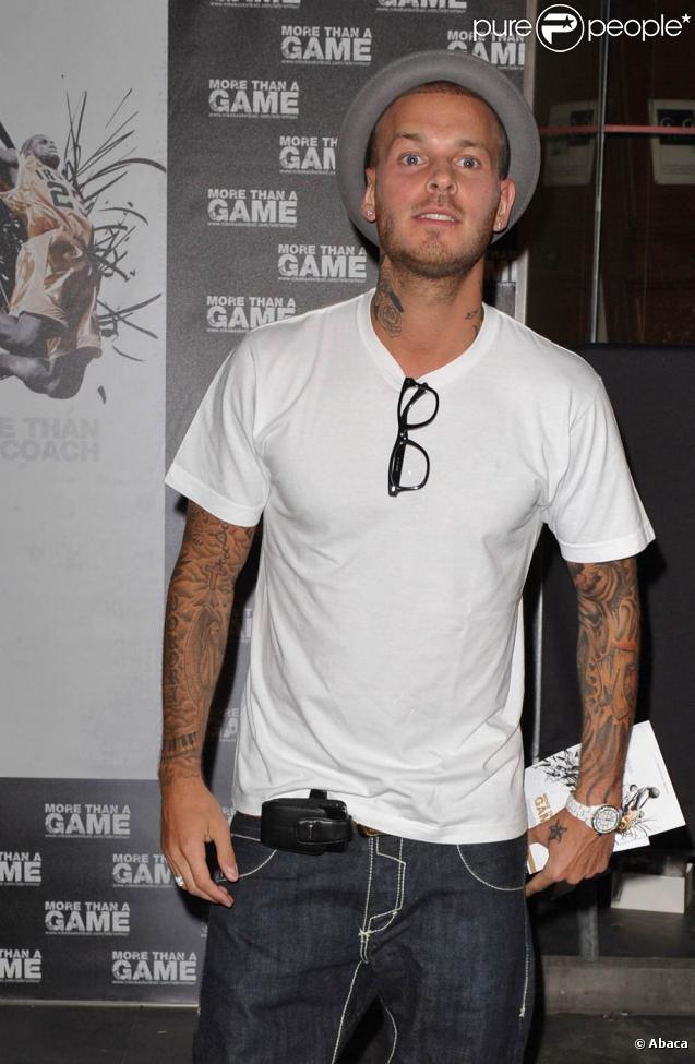 M. Pokora au cinéma Publicis, sur les Champs-Elysées, à l'occasion de l'avant-première de  More than a Game , le documentaire consacré à LeBron James, à Paris, le 2 septembre 2009 !