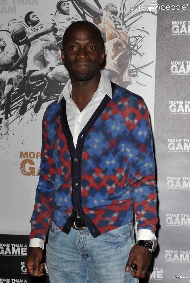 Claude Makelele au cinéma Publicis, sur les Champs-Elysées, à l'occasion de l'avant-première de  More than a Game , le documentaire consacré à LeBron James, à Paris, le 2 septembre 2009 !