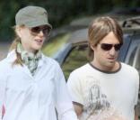 Nicole Kidman, son mari Keith Urban et leur fille Sunday Rose à Nashville le 30 août 2009