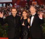Eva Mendes, Nicolas Cage et Werner Herzog  lors de la présentation du film Bad Lieutenant : Port of Call New Orleans à Venise le 4 septembre 2009 