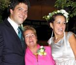 Bernardo Guillermo, ici avec sa mère la princesse Christina, et Eva Prinz-Valdez ont été unis religieusement le 4 septembre 2009 à New York
