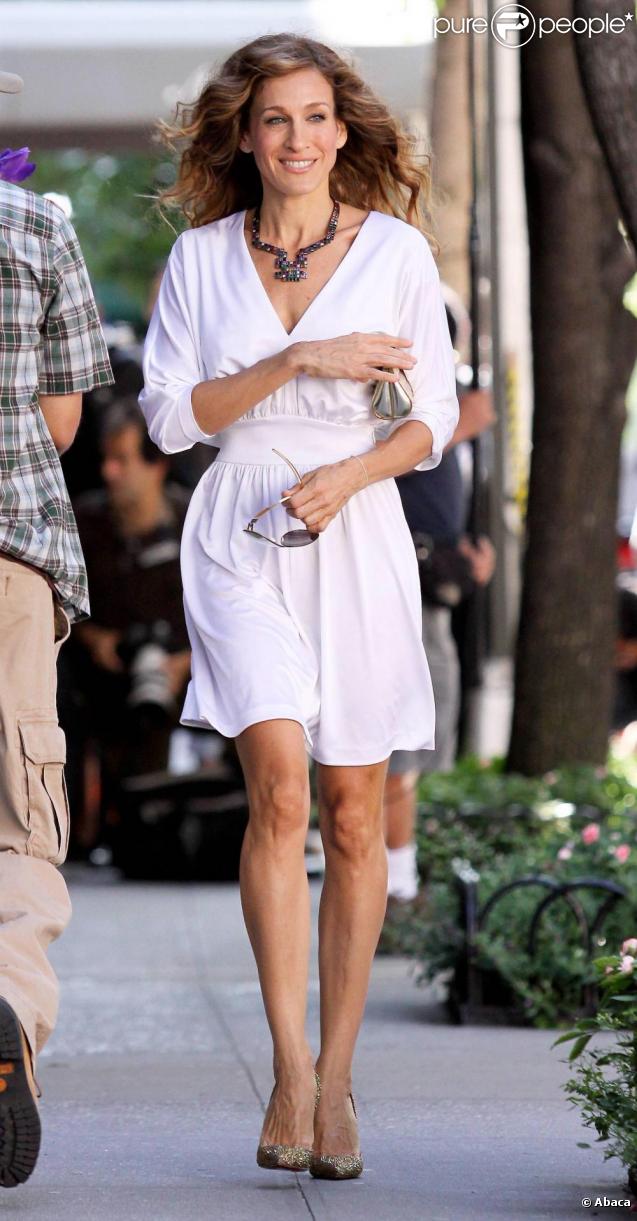 Sarah Jessica Parker sur le tournage de Sex and the City