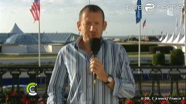 Dany Boon en duplex du Festival de Deauville lors de la première de C à vous sur France 5, le 7/09/09