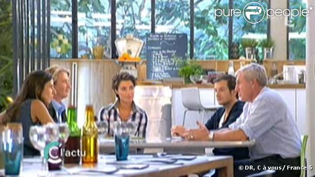 Alessandra Sublet lors de la première de C à vous sur France 5, le 7/09/09