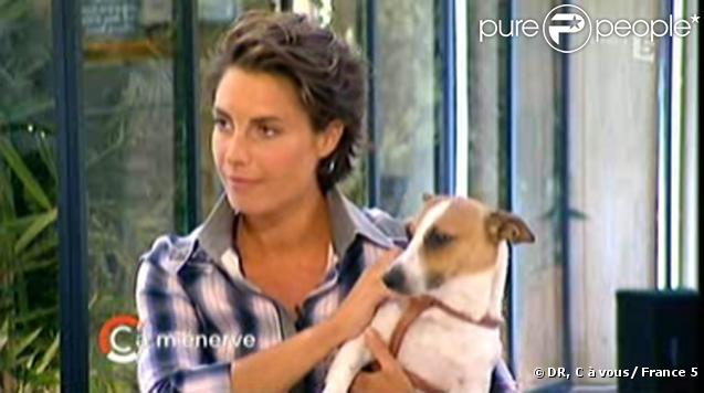 Alessandra Sublet lors de la première de C à vous sur France 5, le 7/09/09